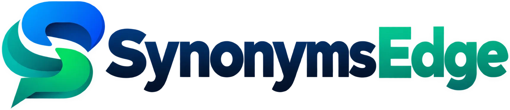 SynonymsEdge logo featuring a modern blue and green S icon with SynonymsEdge text
